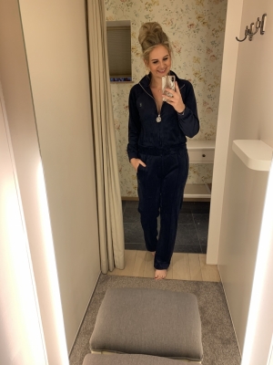 DIAMOND VELOUR TANYA Dark blue