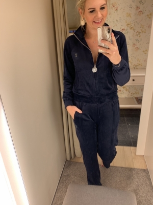 DIAMOND VELOUR TANYA Dark blue