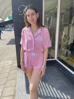 SUMMER RIB VELOUR Pink