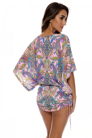 Multi color print Roze