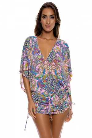 Multi color print Roze